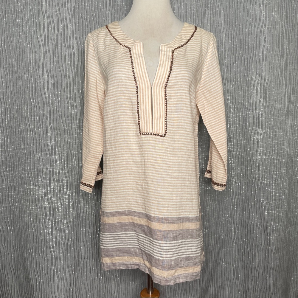 Tommy Bahama Beaded Linen Tunic